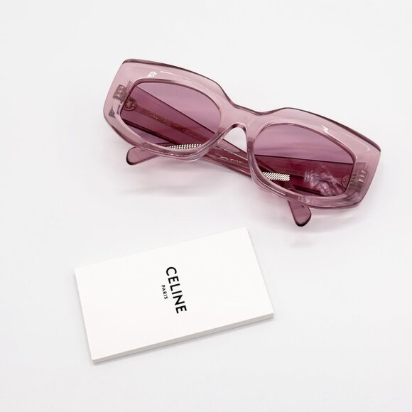 NEW CELINE CL40277F 72Y WOMEN PINK SUNGLASSES CELINE - Picture 9 of 13